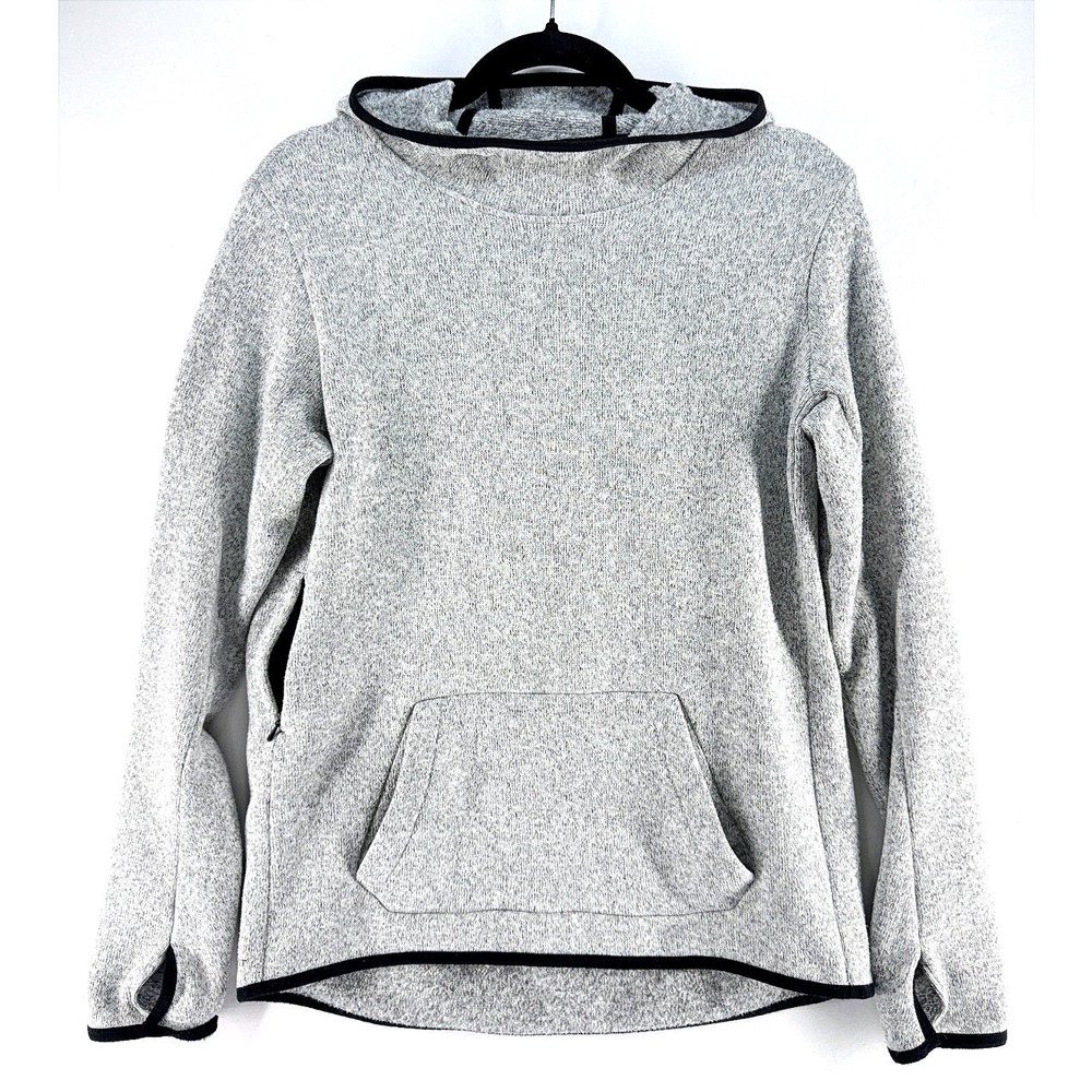Nike Therma Fit Heather Gray Hoodie L Zip Pockets Athleisure Gorpcore Streetwear